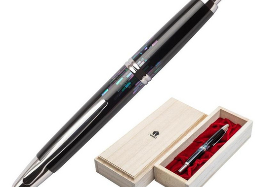 Ручка перьевая Namiki Capless Raden Stripe цвет чернил черный цвет корпуса черный